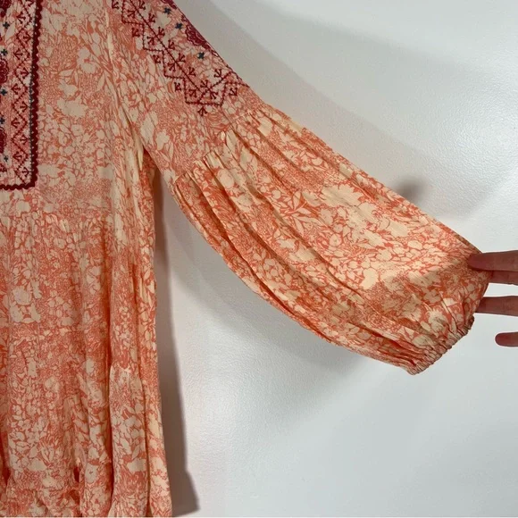 Anthropologie Claudia Embroidered Tunic Size XS Petite - Picture 7 of 8